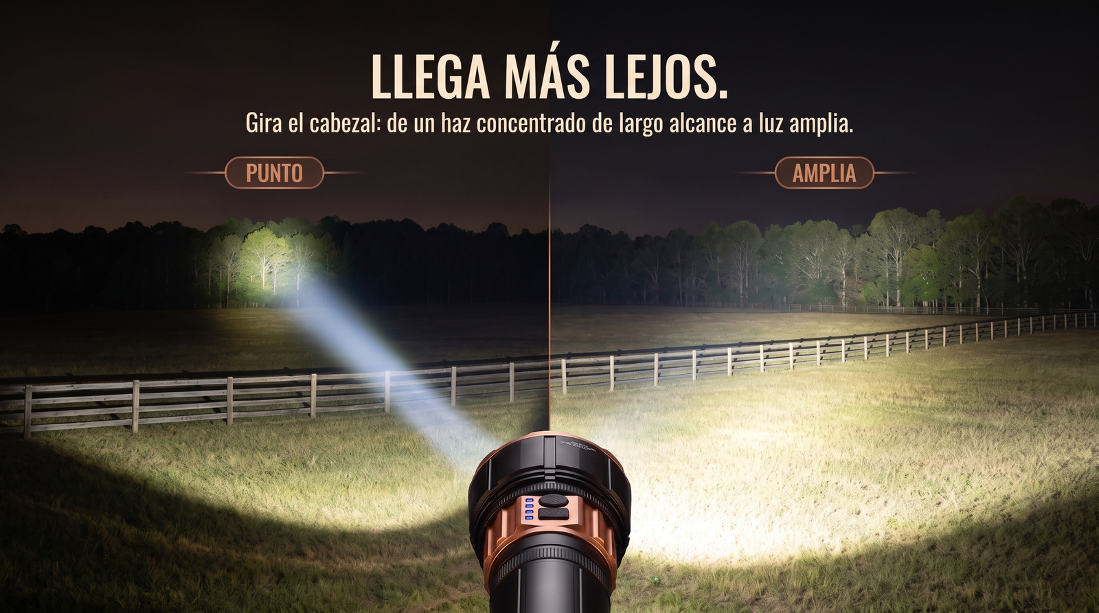 Linterna Laser Pro Max Professional | 28.800 mAh de Batería, Largo Alcance y Power Bank